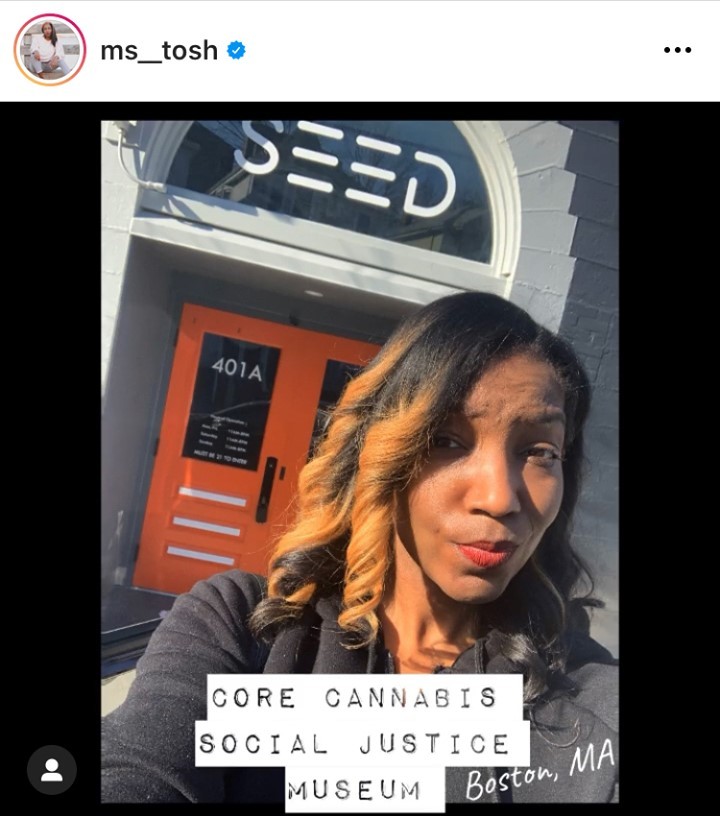 Repost: @ms_toshVery humbled and honored to be a member of the curating council for the Core Cannabis Social Justice Museum opening soon! 🥰@corecannabismuseum + @Seedyourhead