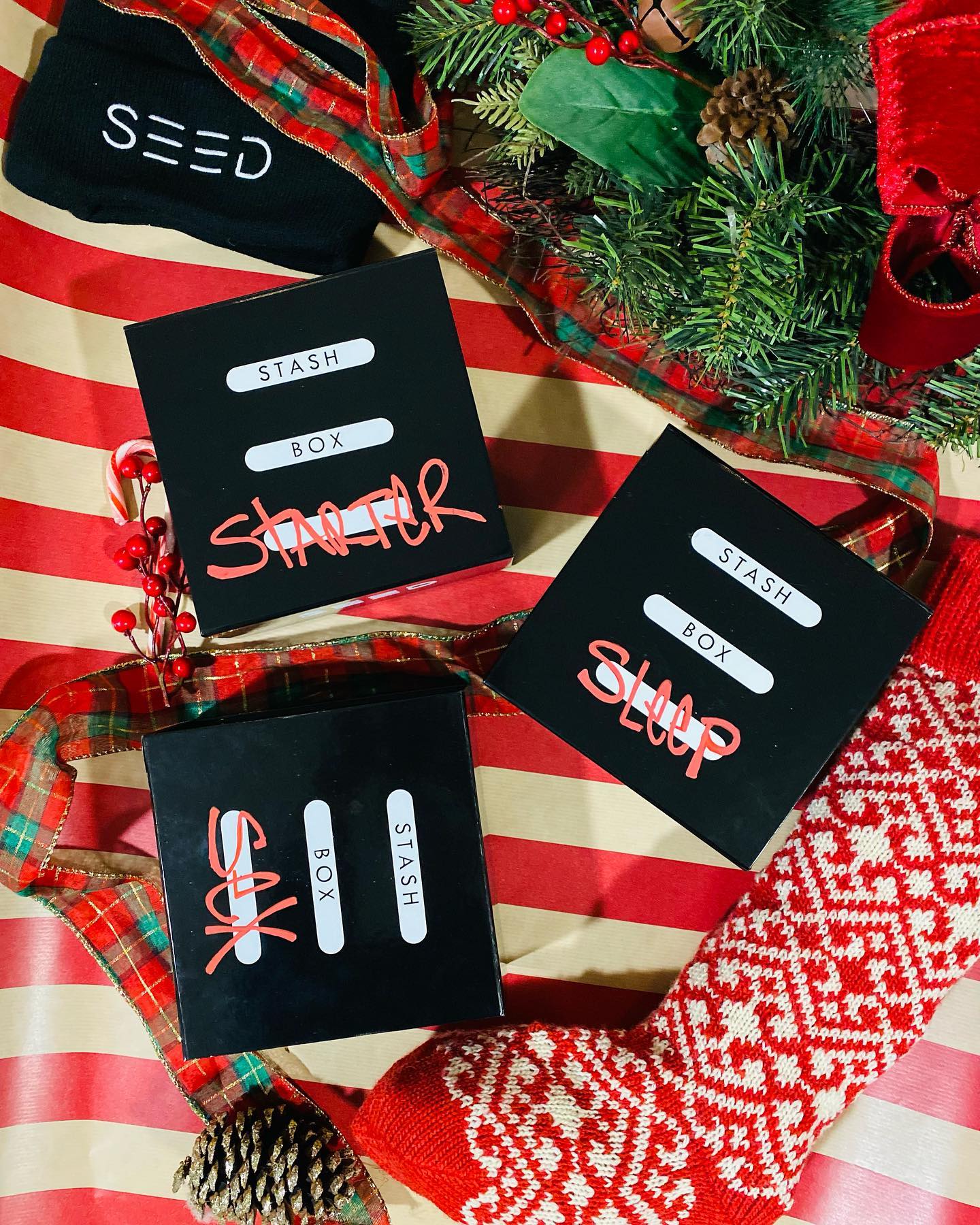 Best gift ever? Without a doubt! The SEED Stash Box comes in 3 curated options, (Sex, Starter and Sleep) and there’s one (or all 3) for each person on your nice list. Available now, while supplies last.
.
.
.
.
#21+