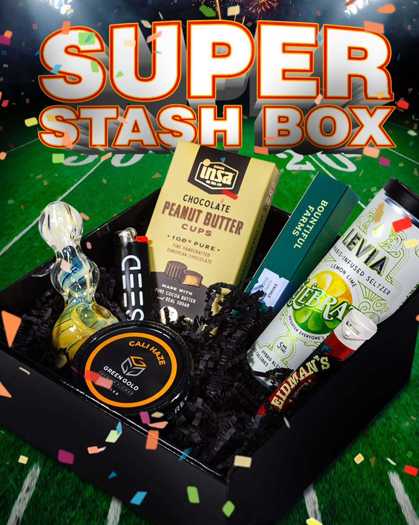 The Super Stash Box is all you need for your party at home!!
.