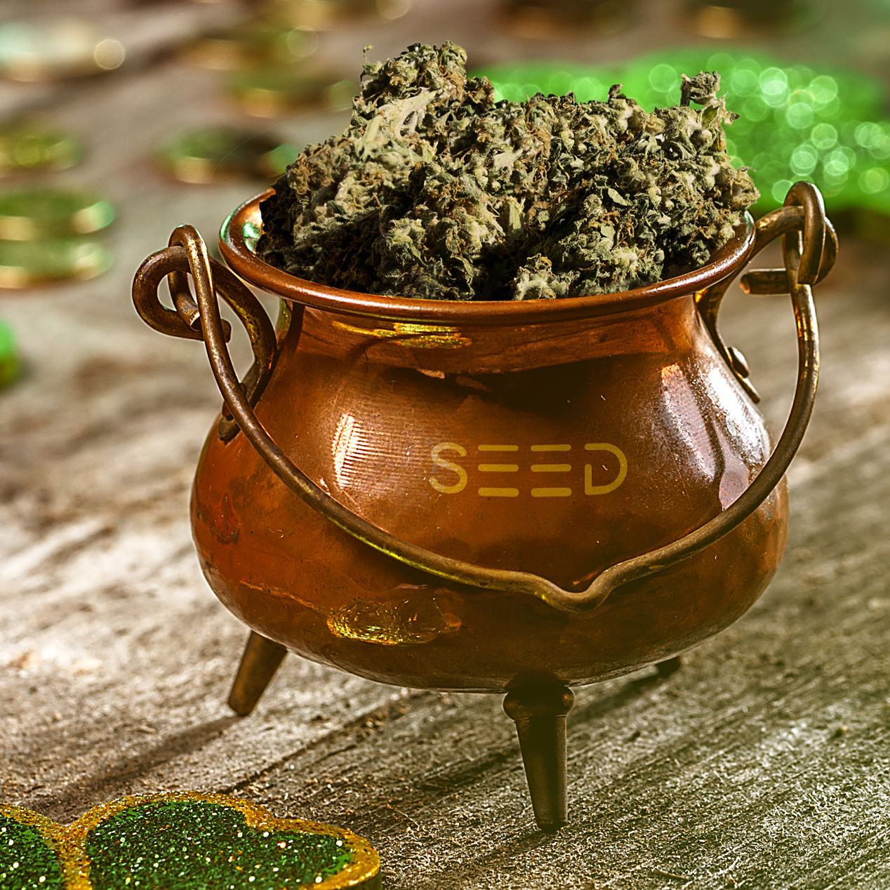 Go on a treasure hunt at SEED and see if you can find our leprechaun and his pot of “gold”! ☘️When you find him …
1. Snap a pic 📸
2. Share it on your story or post
3. Tag us @seedyourhead
4. Get your Green Gold merch giveaway!