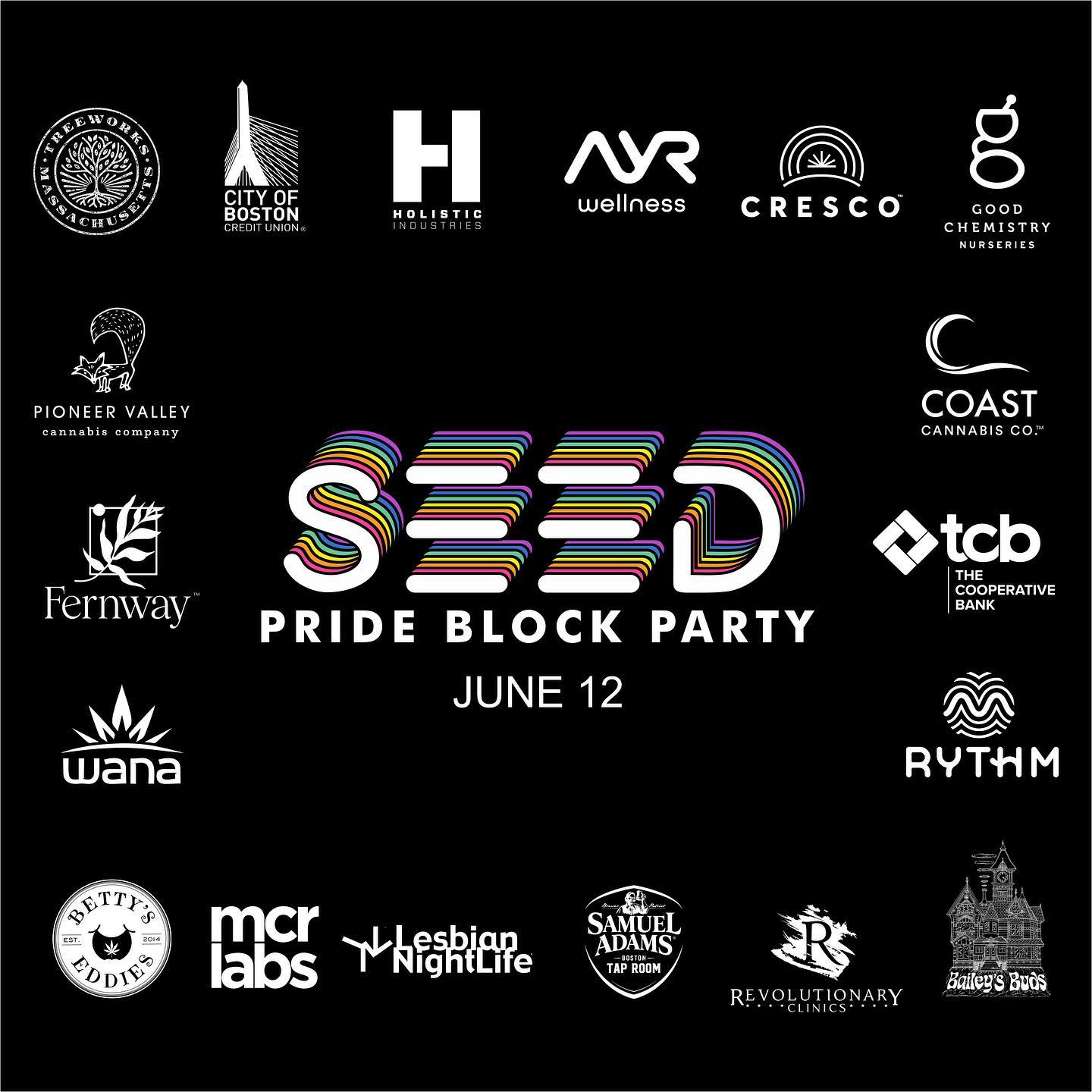 SEED Pride Block Party
June 12 at 12pm at SEED🦄We ️ our sponsors!