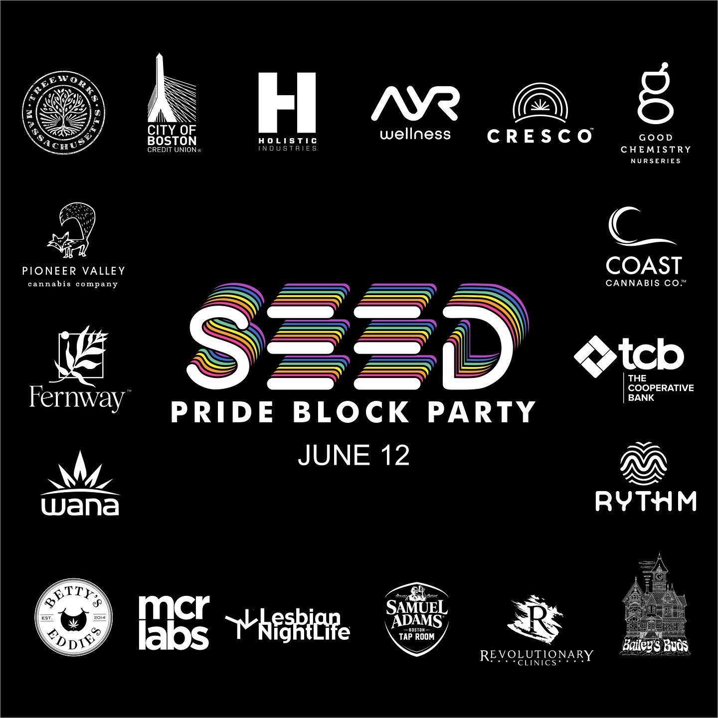 SEED Pride Block Party
June 12 at 12pm at SEED🦄We ️ our sponsors!