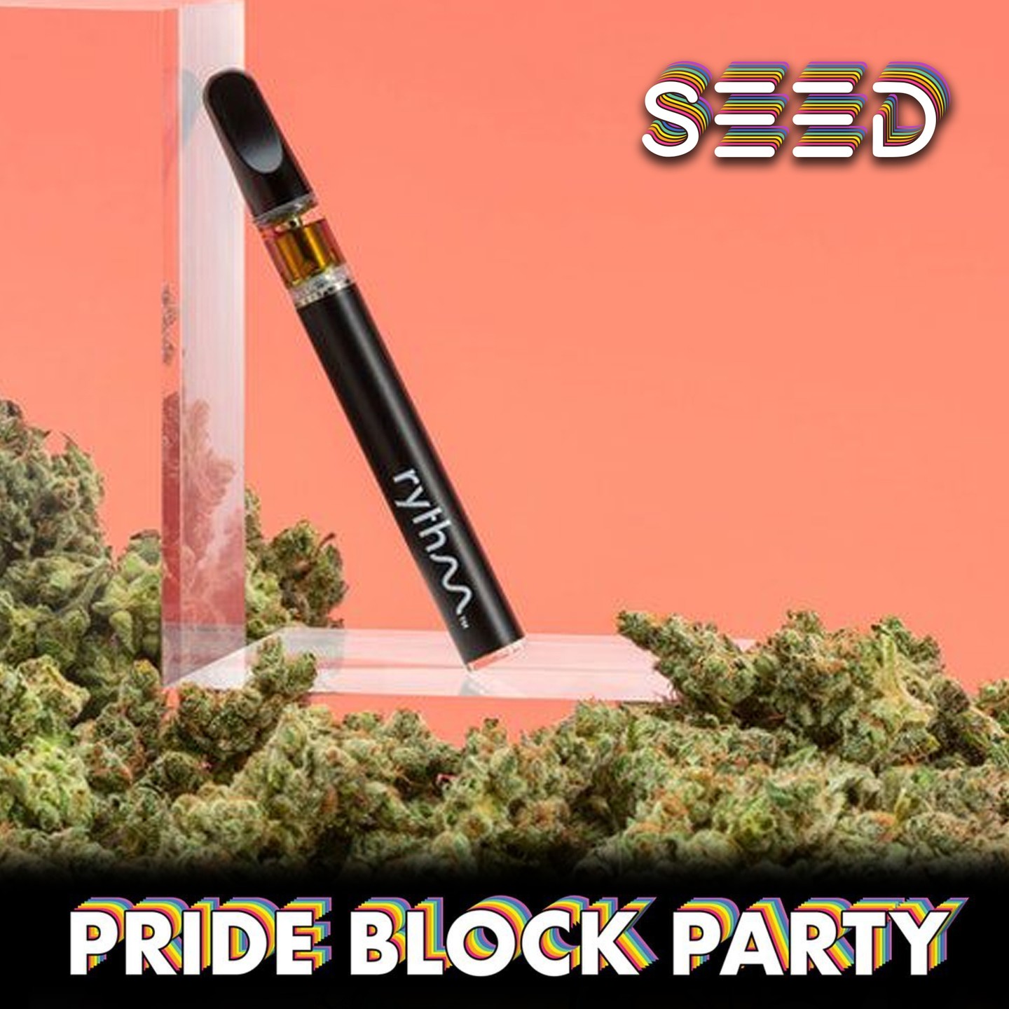 SEED Pride Block Party
June 12 at 12pm at SEED🦄  Big thanks to sponsor @rythm_officiall, a premium cannabis brand with a true passion for the plant! ️Pick up the Rainbow Chip Pen at SEED 😀