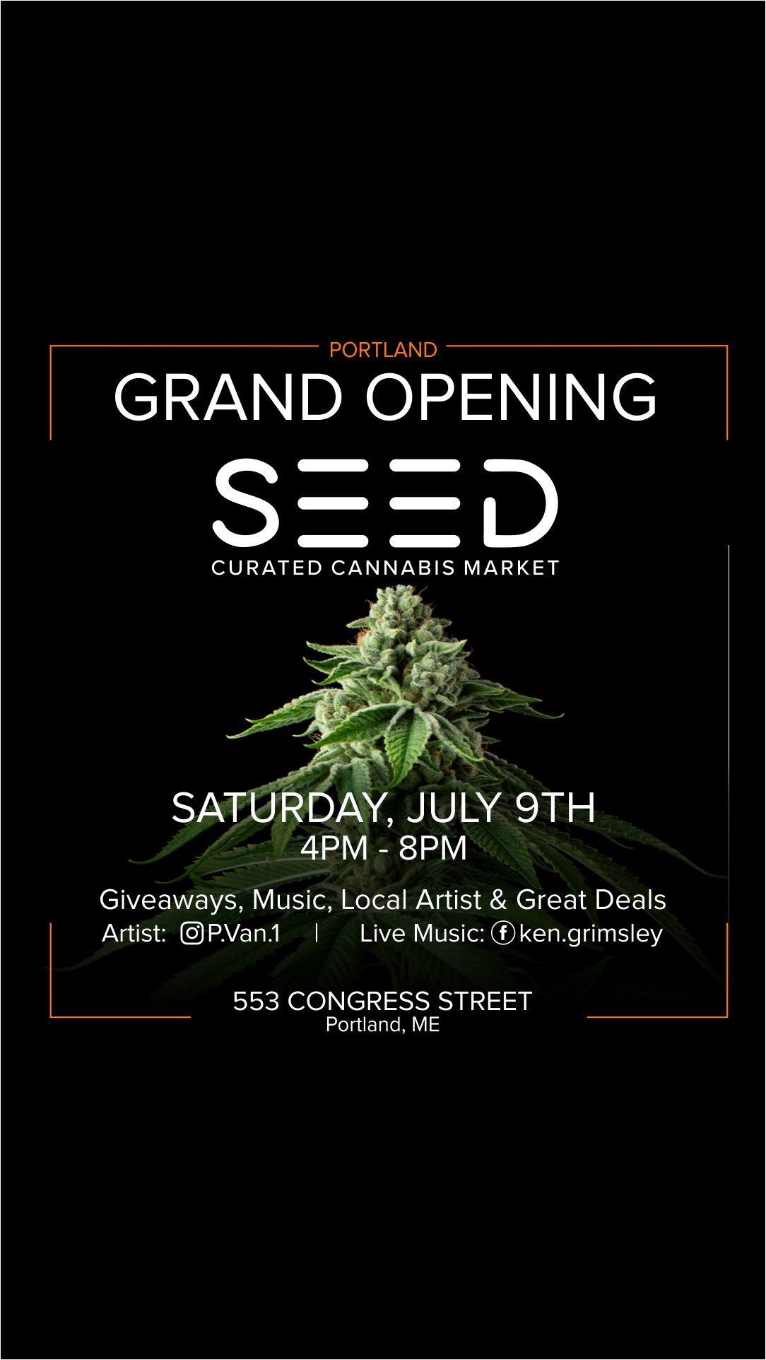 Portland, ME
Hey - Is it Saturday yet! 🤩2 days until the Grand Opening. July 9th.   @ our new location
553 Congress Portland, ME 04101‍ @p.van.1
Kenny Grimsley📸 @imagixstudio@seedyourhead