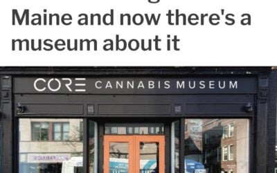 Cannabis is legal in Maine and now there’s a museum about it… link in bio #blogportland #seedyourhead #article #cannabiuseum