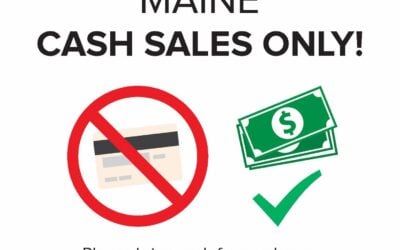 Attention Maine️ Cash sales only ☹️ Please see ATM’s nearby #seedyourhead #portlandblog #maine #pprtlandmaine