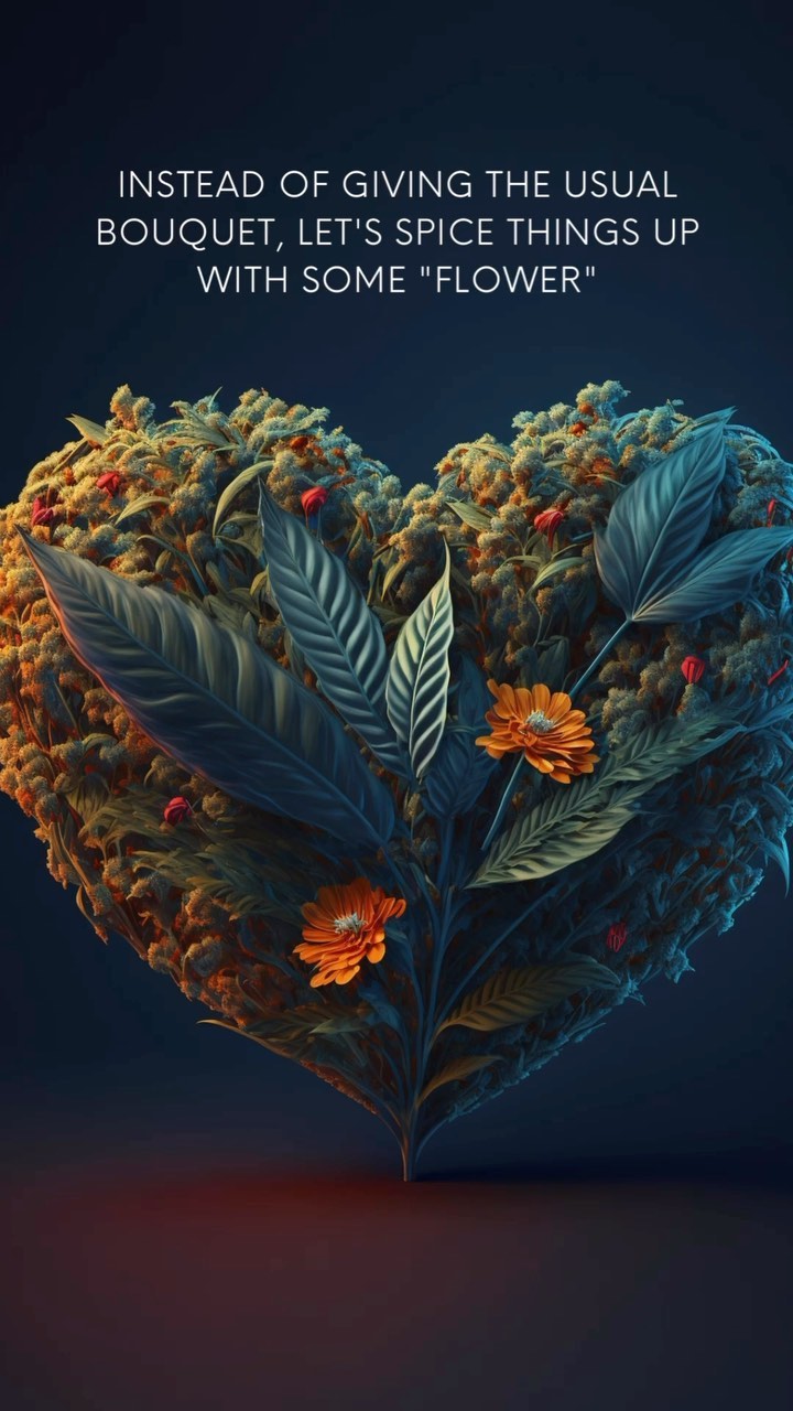 Roses may be red, but I prefer my buds green Happy Valentine’s Day, my fellow cannabis lovers!
