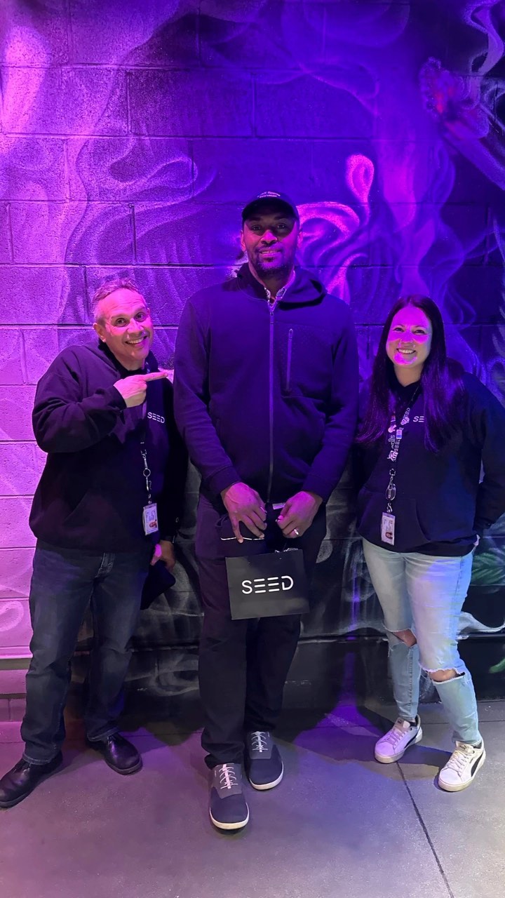 When @mettaworldpeace37 shows up at SEED, you know it’s gonna be a great day! 🤩Thanks for bringing your contagious energy!”