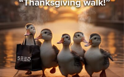 Happy Thanksgiving! Grateful for each one of you.  Tag those #cousins who always join in for the Thanksgiving ‘walk’! ‍♂️‍♀️🦃 #ThanksgivingStroll #seedyourhead #seedboston #seedportland #greatfulheart️