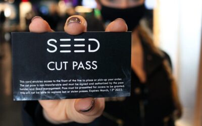 Get here early on Saturday! First 50 people to make a purchase get a Seed swag bag and a VIP Cut Pass to skip the line at the door for a year! #seedyourhead #seed