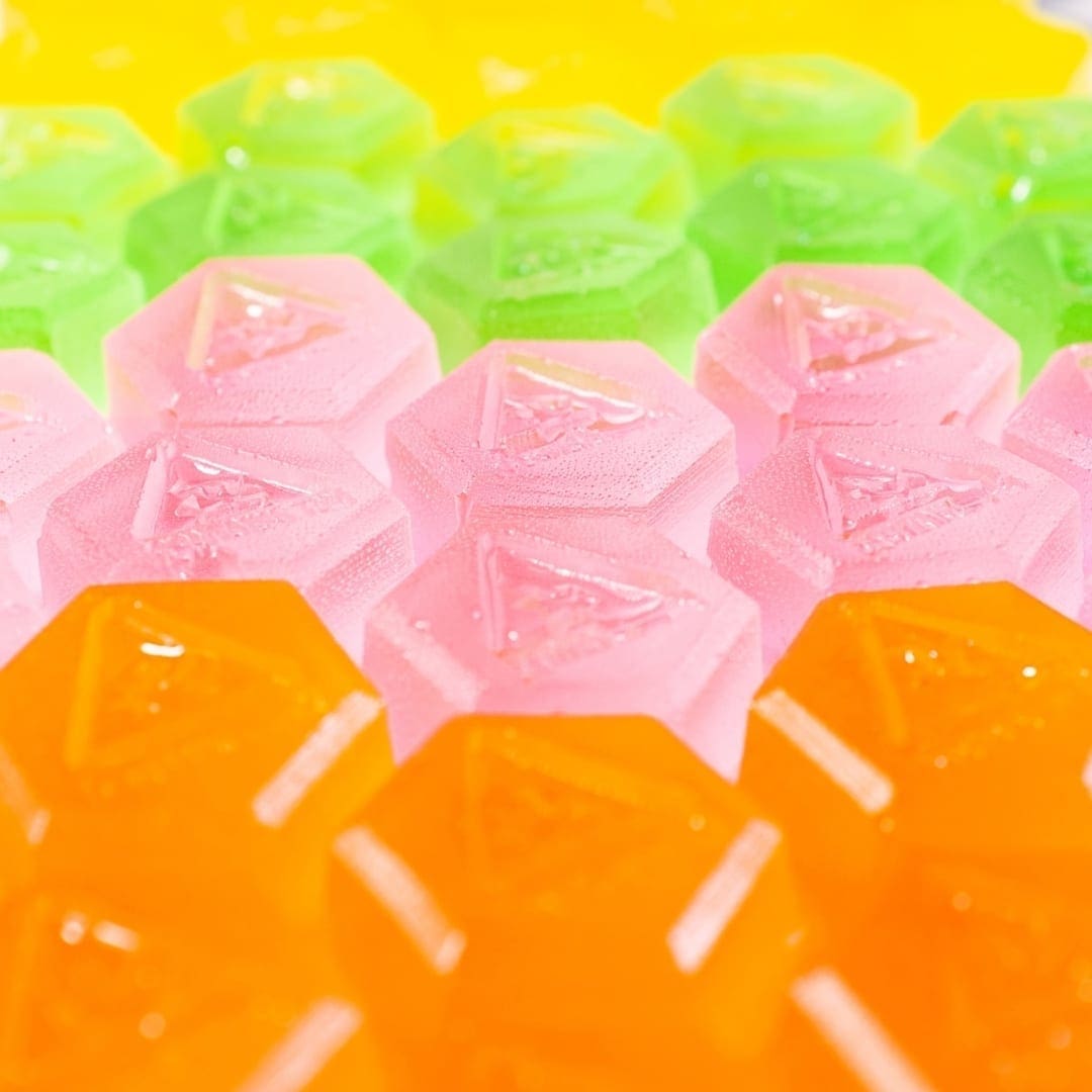 Find Mango ? and Peach  flavored Hexies at Seed.Pop a 5mg Hexies chew in your favorite flavor.