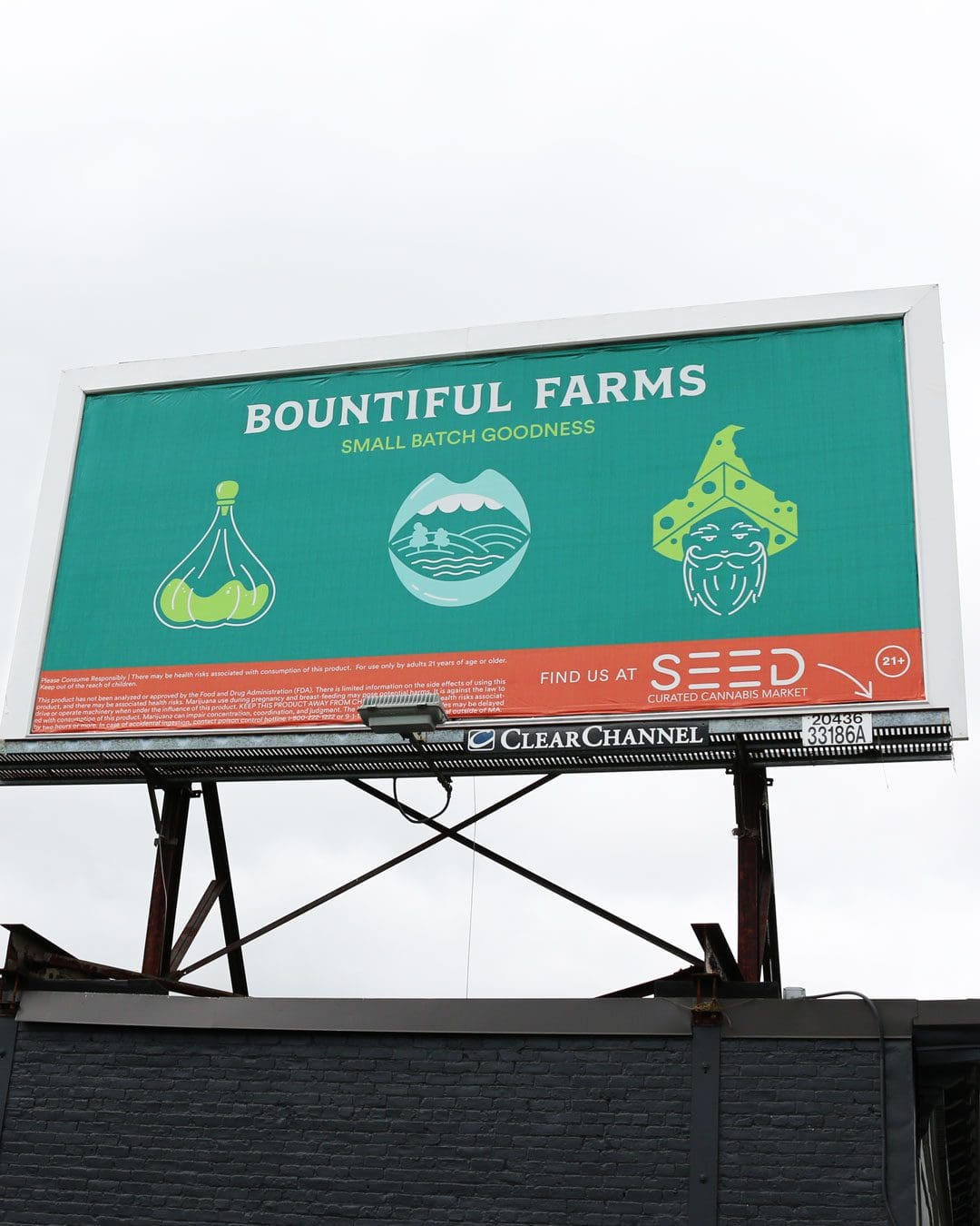 Check out the Bountiful Farms billboard on top of Seed.Can you guess what the icons mean?@bountifulfarms