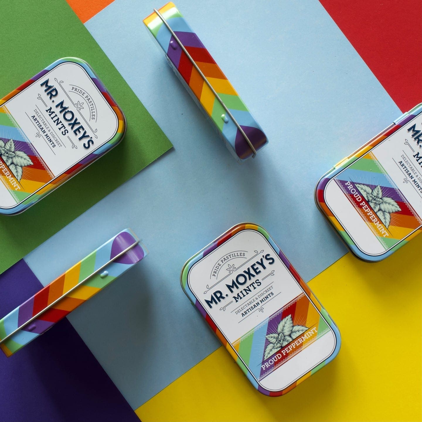 Mr. Moxey’s 1:1 Pride Mints are here! ?️‍They’ll be at Seed with free samples (non-infused) this Saturday, 6/12.@mrmoxeys