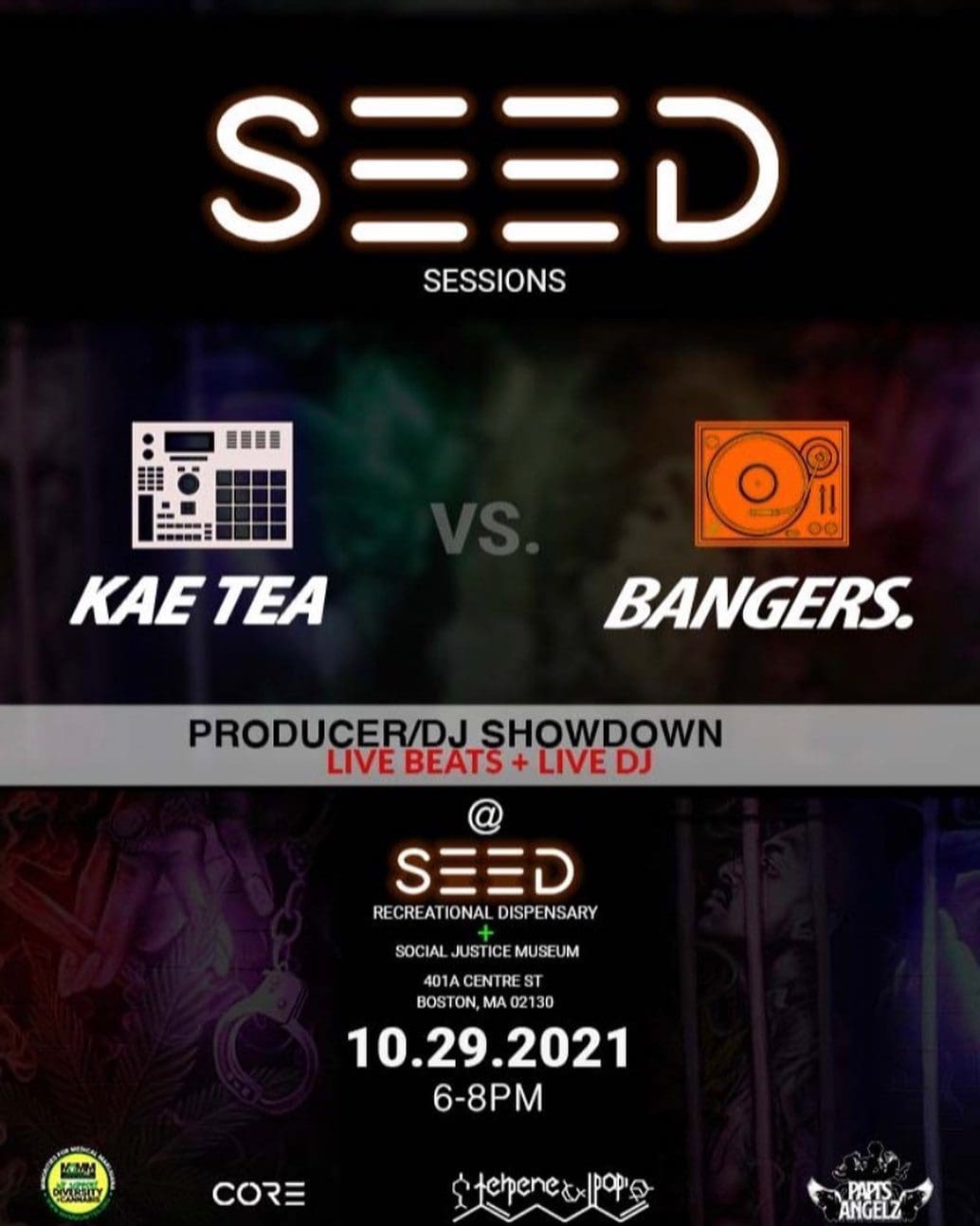 Join us tomorrow for Seed's first ever DJ Showdown️ @bobbybangers and @kaetea1 go head to head starting at 6PMYou won't want to miss this one!