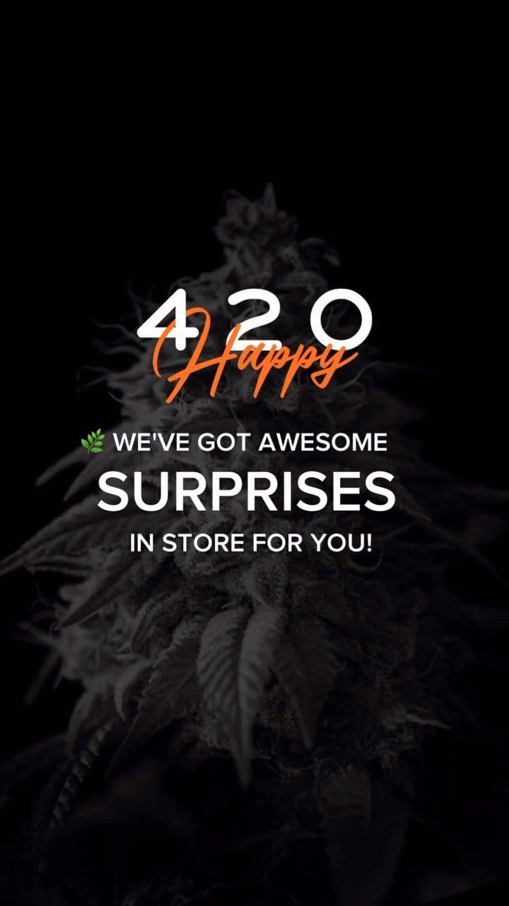 Happy #420!
We’ve got some awesome surprises  in store for you, but they won’t last long. ????‍♀️????
Check out our website for all the details!
Link in bio.