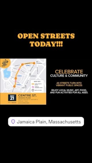 OPEN STREETS BOSTON IS TODAY! Come out and CELEBRATE CULTURE & COMMUNITY. Enjoy local music, art, food, and fun activities for all ages!