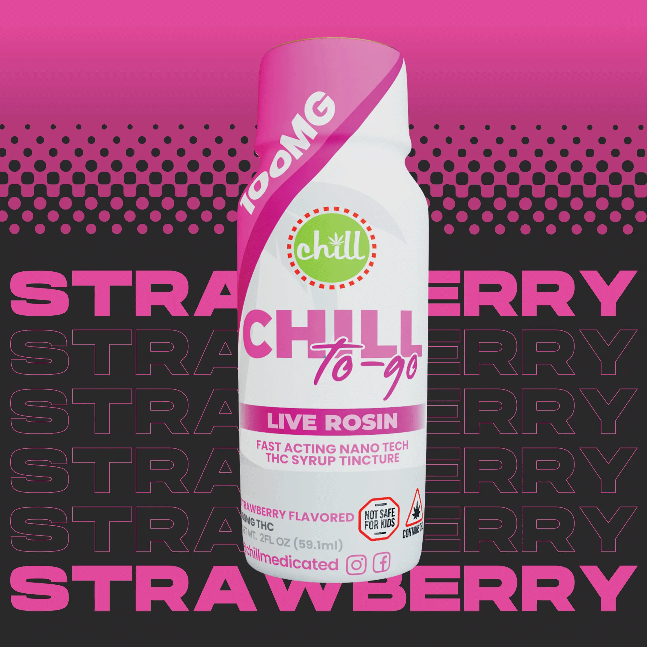 Chill-To-Go Strawberry Syrup | 100mg | Chill Medicated