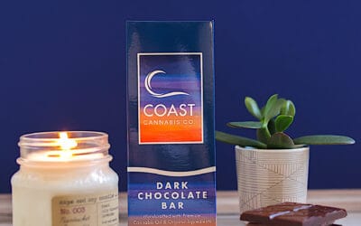 CBD:THC Dark Chocolate Bar | 20pc | Coast Cannabis