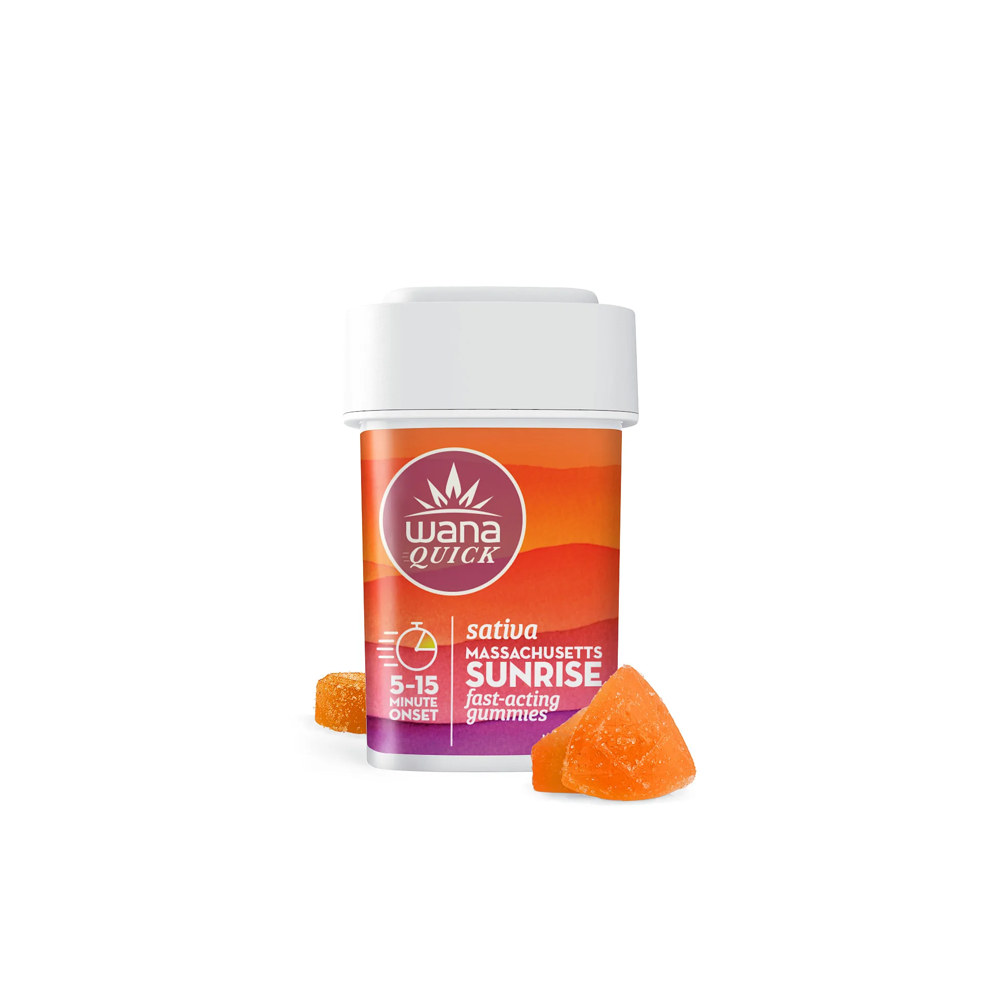 Massachusetts Sunrise Sativa Quick Gummies | 20ct | Wana