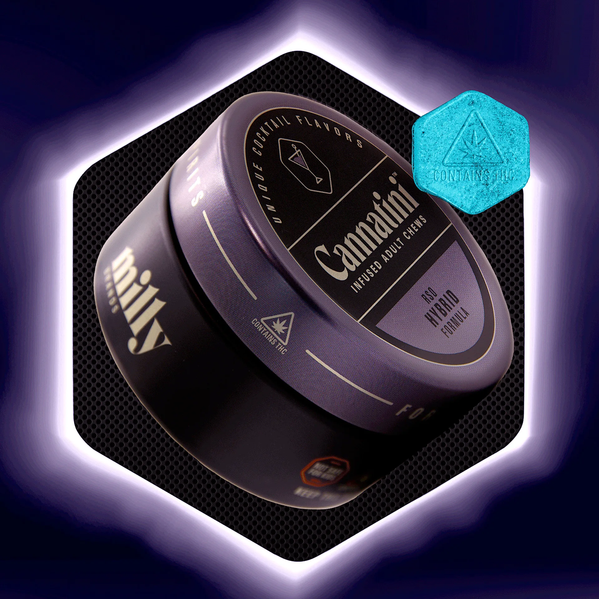 RSO Hybrid Blueberry Lemon Drop Gummies | 20ct | Cannatini