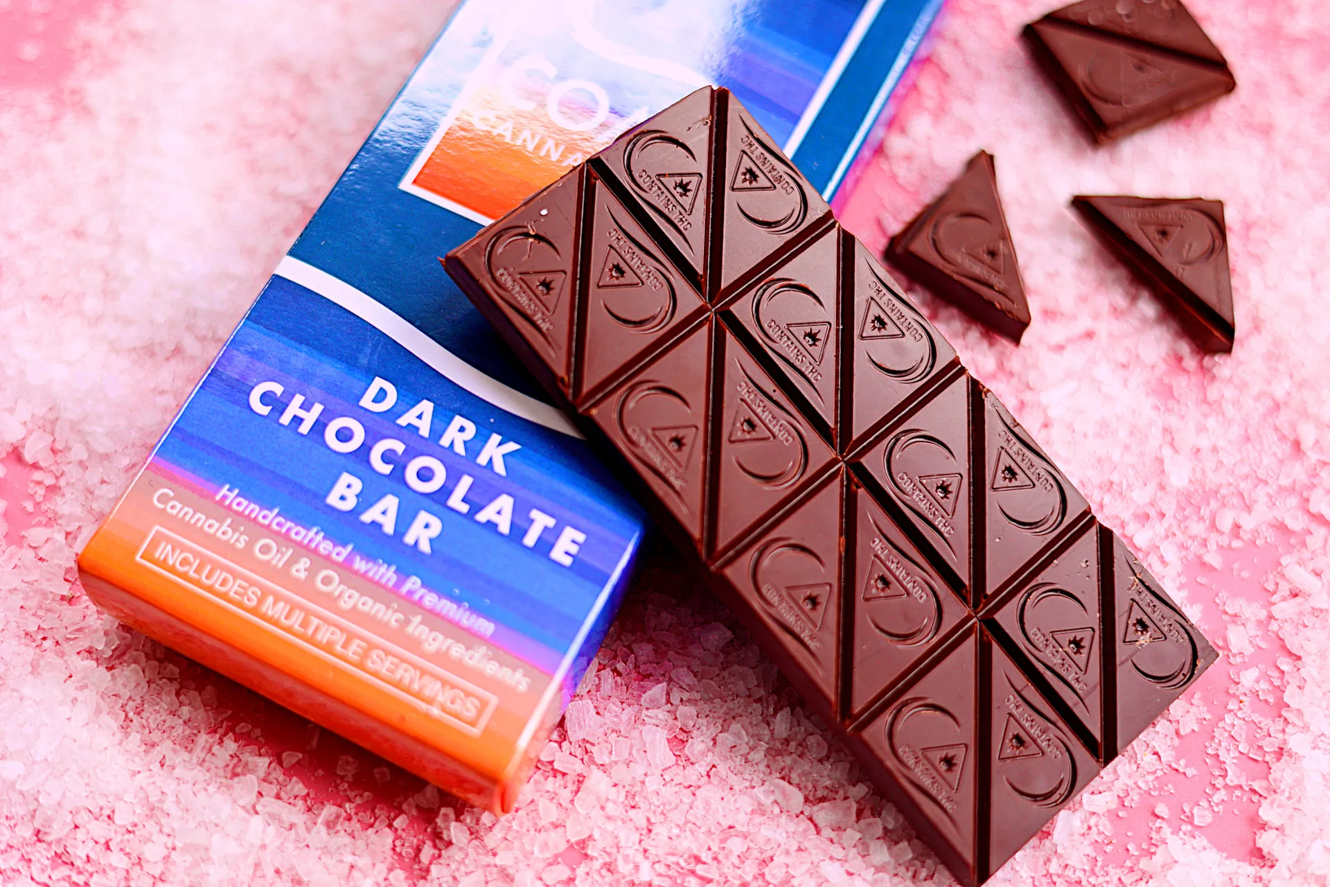 Sea Salt Dark Chocolate Bar | 20pc | Coast Cannabis