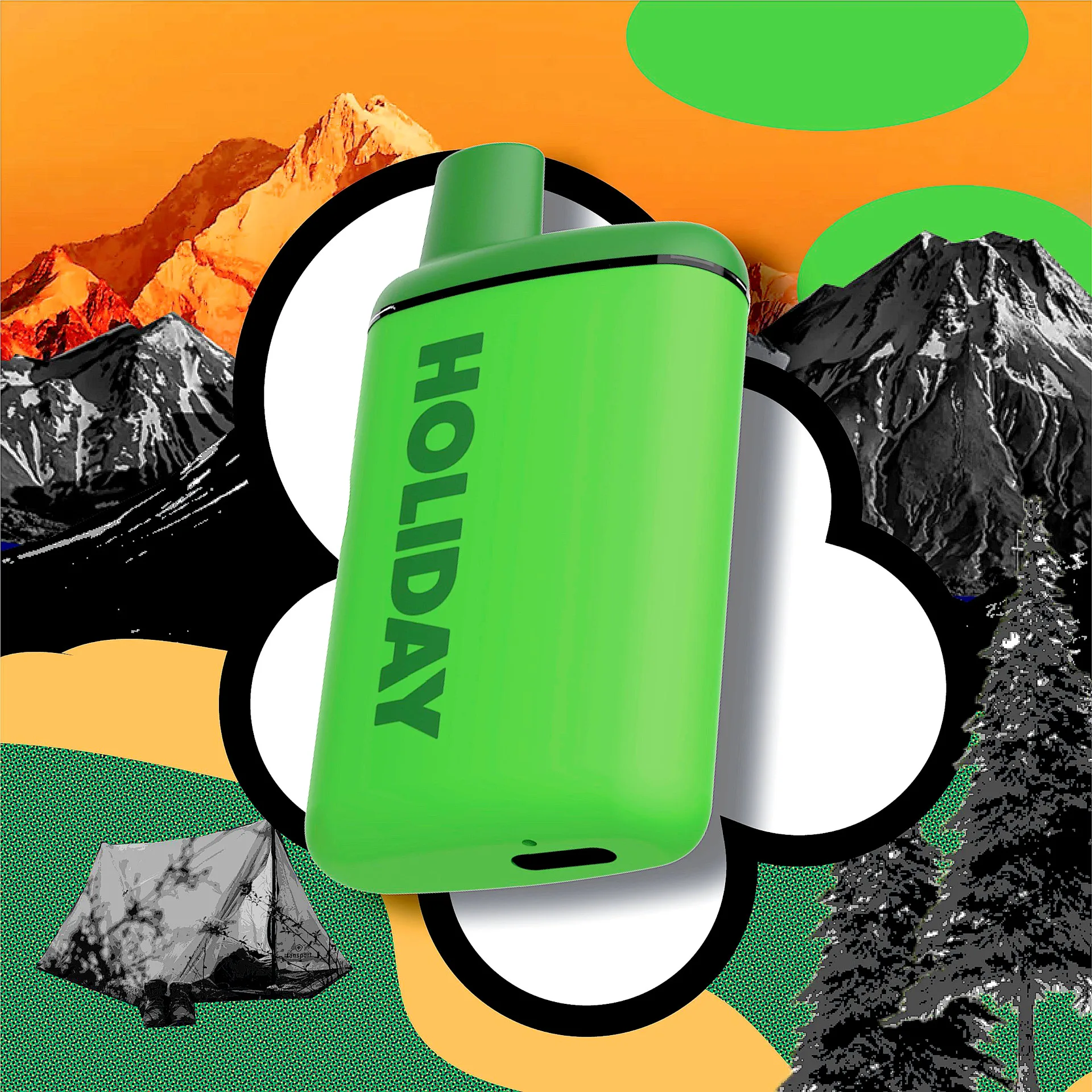 Happy Camper H-Bar Vape | 1g | Holiday