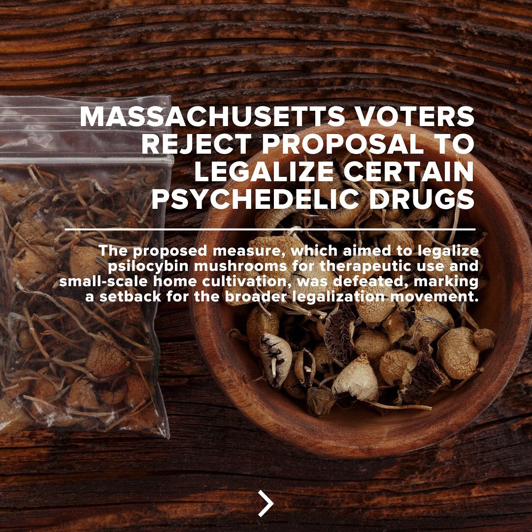 Massachusetts Voters Reject Proposal To Legalize Certain Psychedelic Drugs