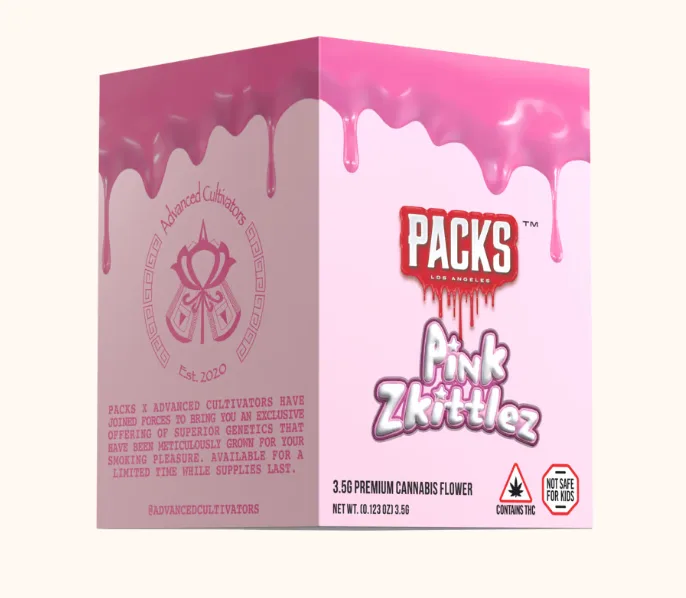 ぴんくぜりー Pink Zkittlez Flower | 3.5g | PACKS | Seed, Boston MA