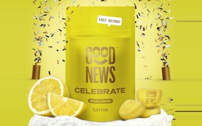 Celebrate Sour Lemon Gummies | 20ct | Good News
