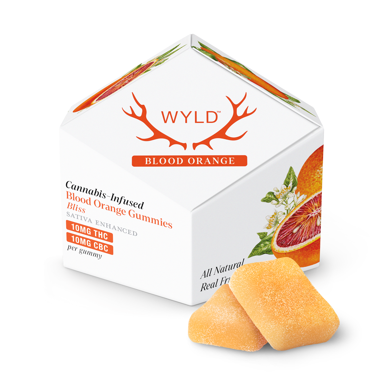 1:1 Blood Orange Gummies | 10ct | Wyld