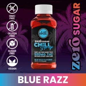 ZERO SUGAR Blue Razz Chill Syrup | 500mg | Chill Medicated