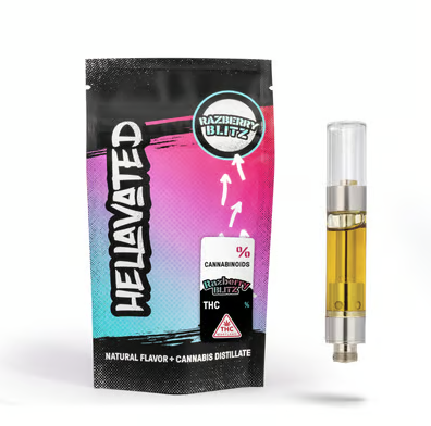Raspberry Blitz Distillate Cartridge | 1g | Hellavated