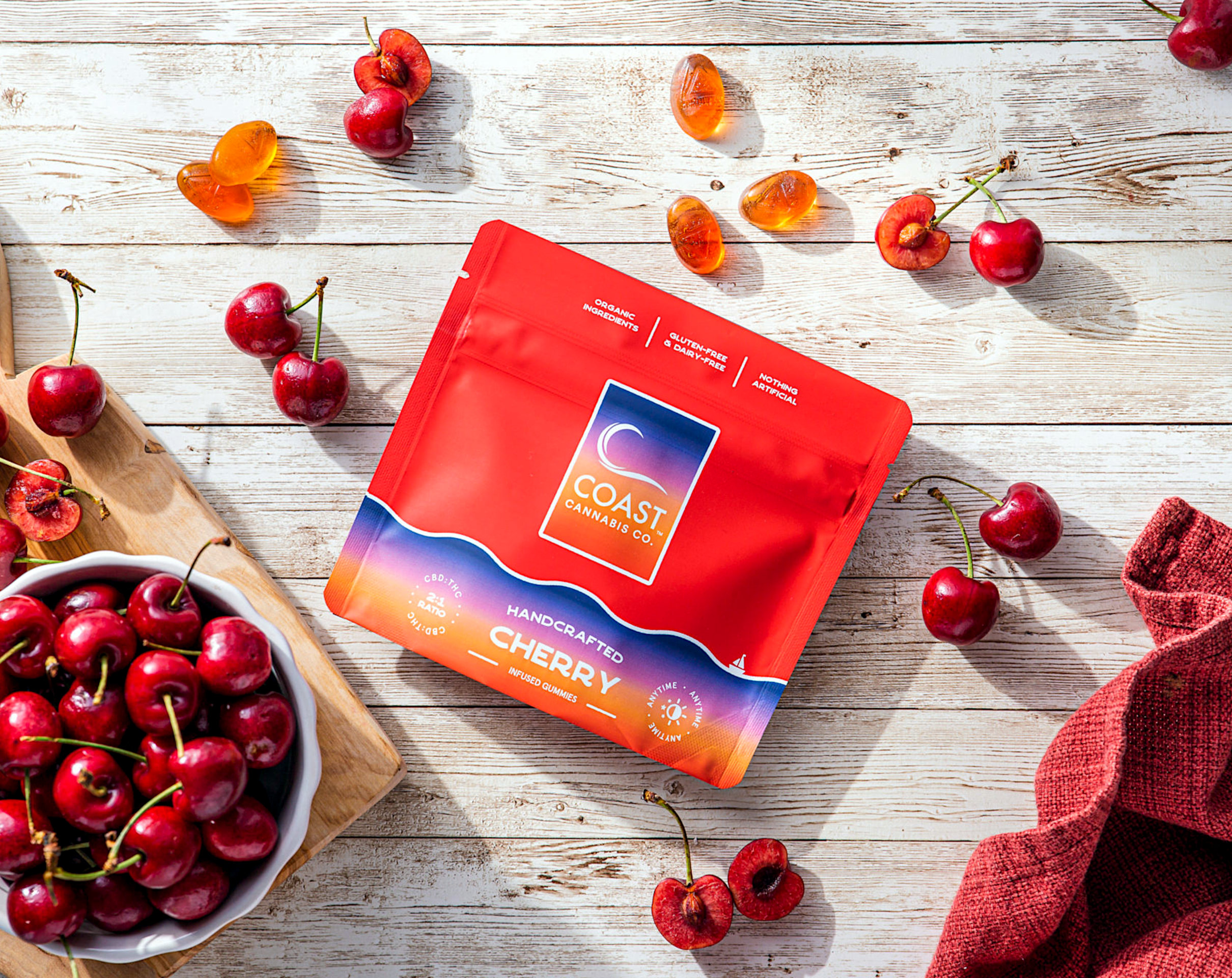 Cherry 2:1 Gummies | 20ct | Coast Cannabis Co.