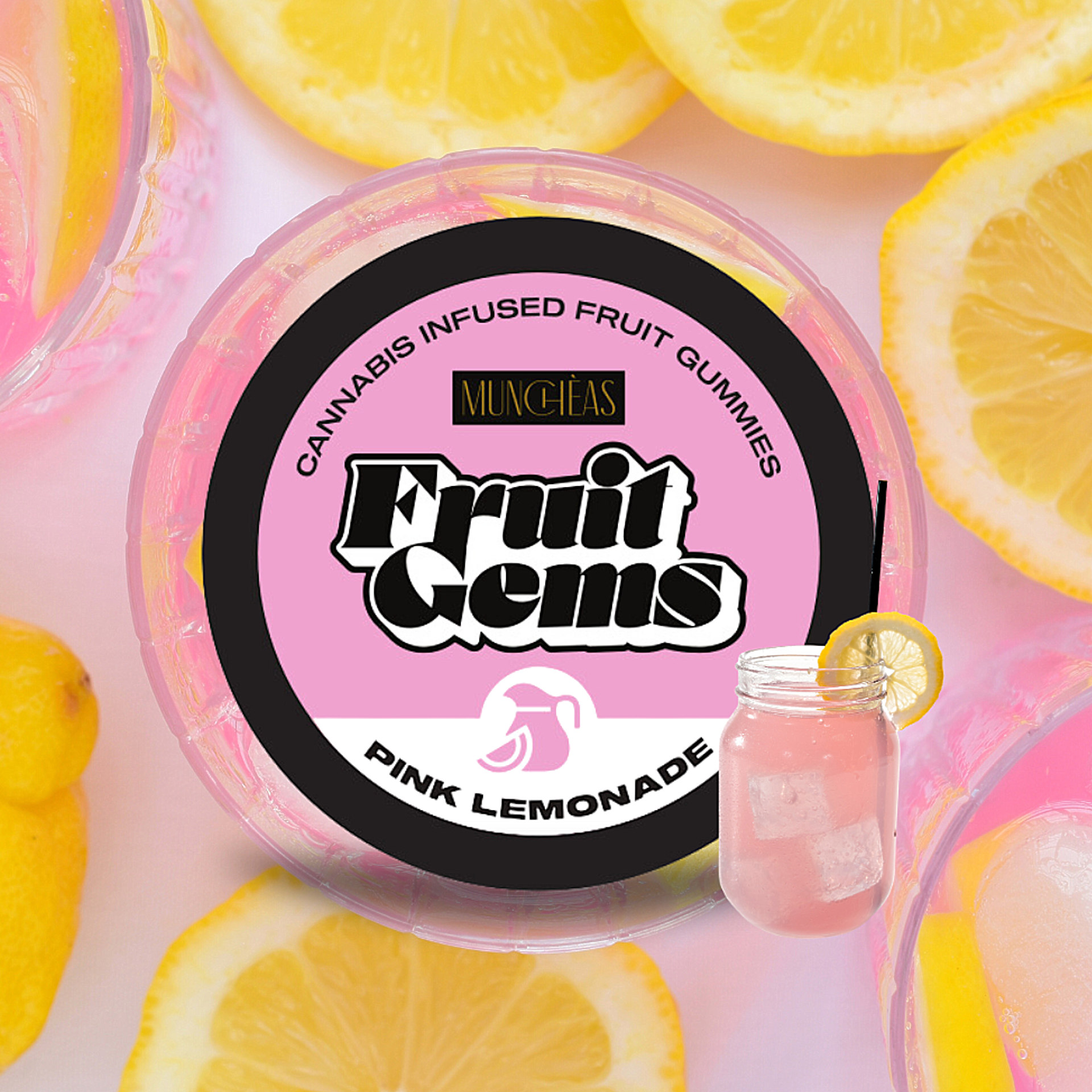 Pink Lemonade Fruit Gems | 20ct | Muncheas | Seed, Boston MA