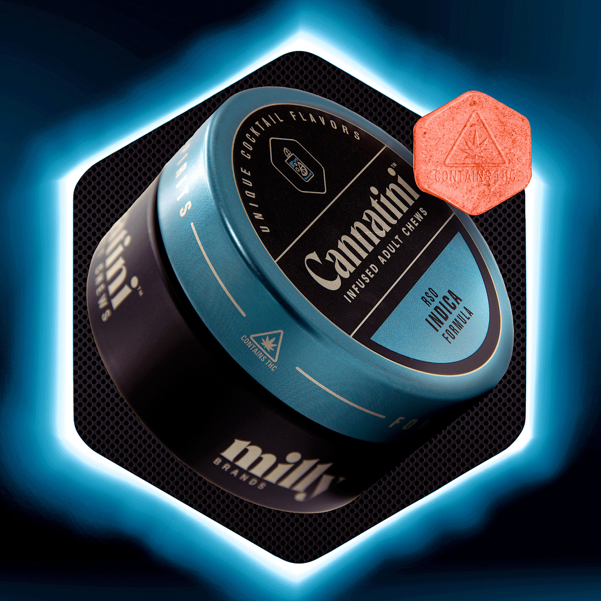 RSO Indica Cranberry Lime Mojito Gummies | 20ct | Cannatini