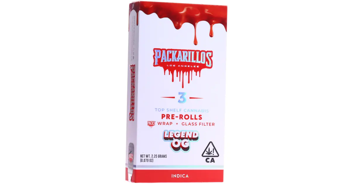 Legend OG Infused Mini Blunts 3pk | 2.25g | PACKARILLOS