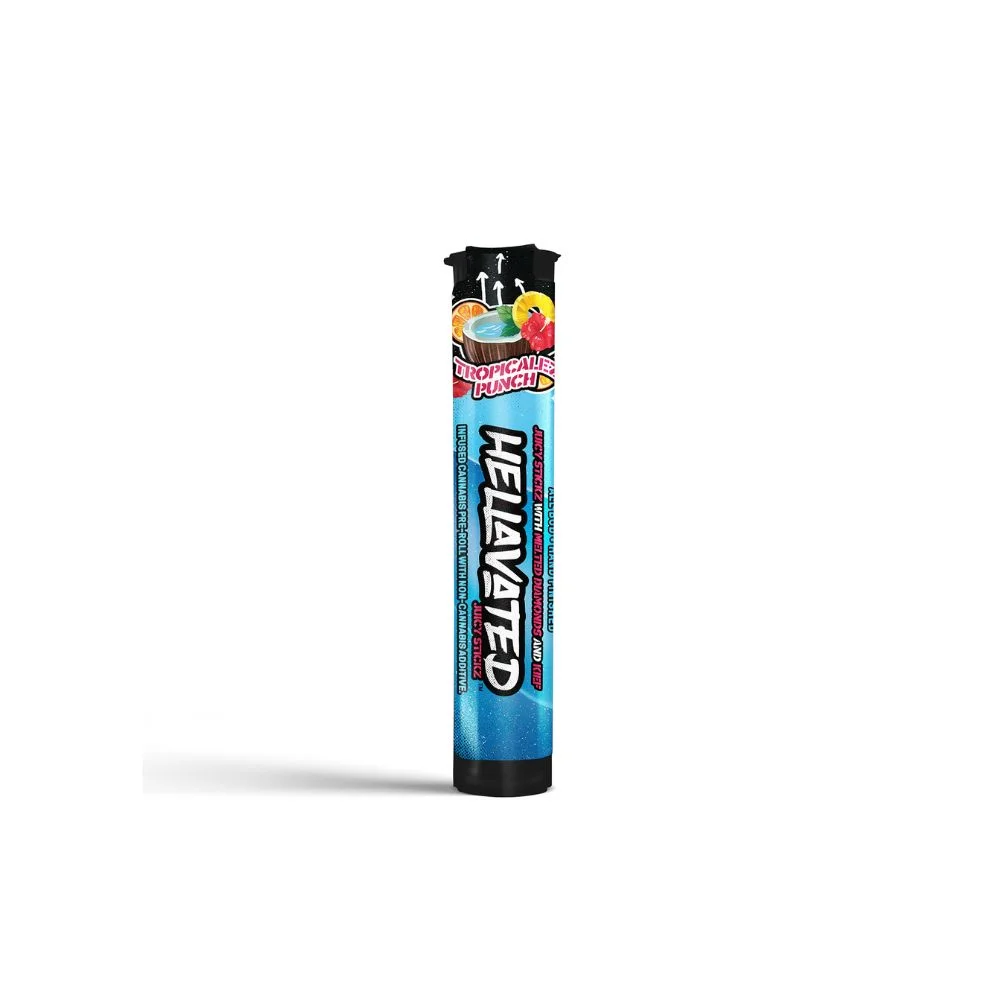 Tropicalez Punch Juicy Stickz Infused Pre-Roll | .75g | Hellevated