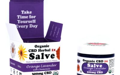 Organic Orange Lavender CBD Salve | Mini Jar | The Healing Rose