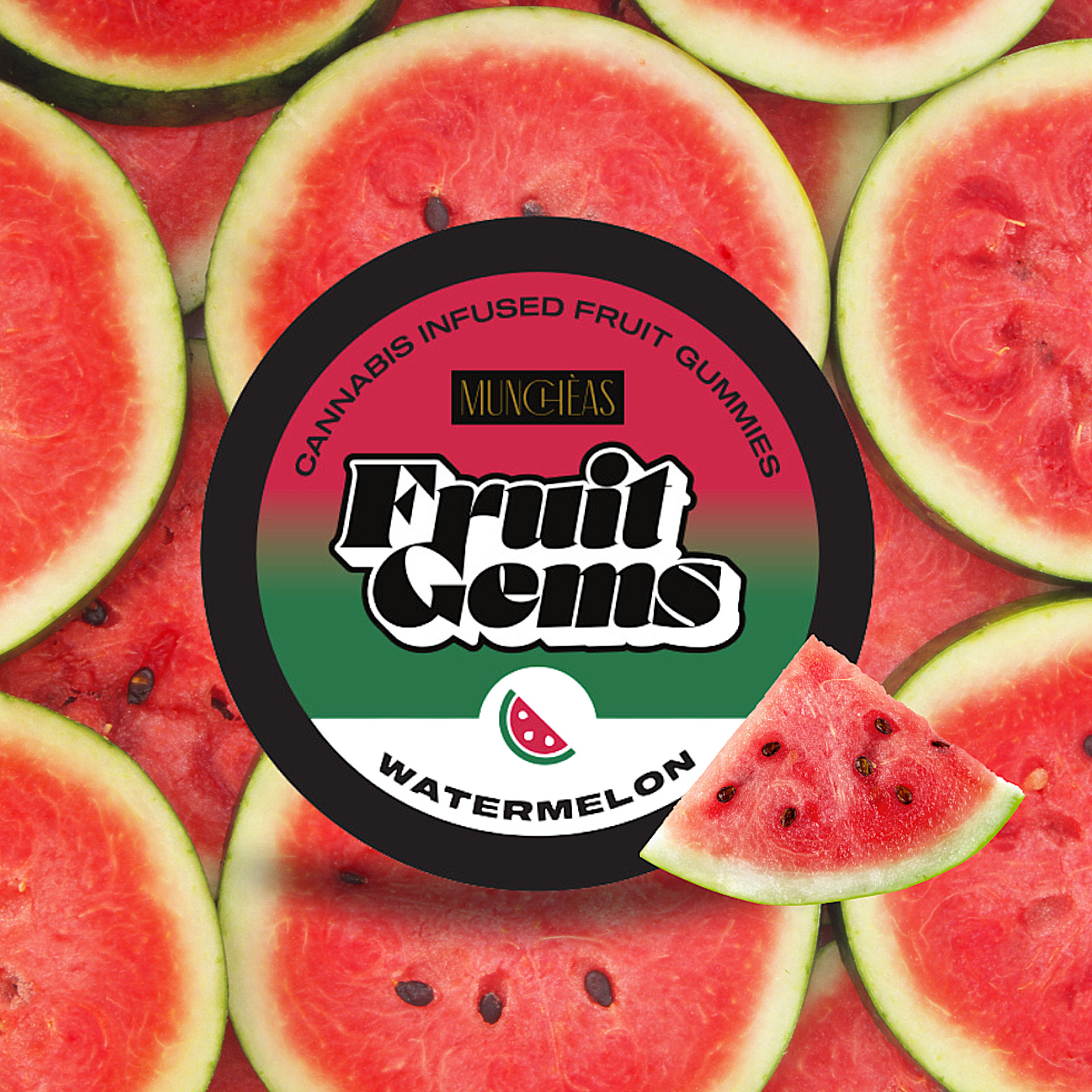 Watermelon Fruit Gems | 20ct | Munchèas