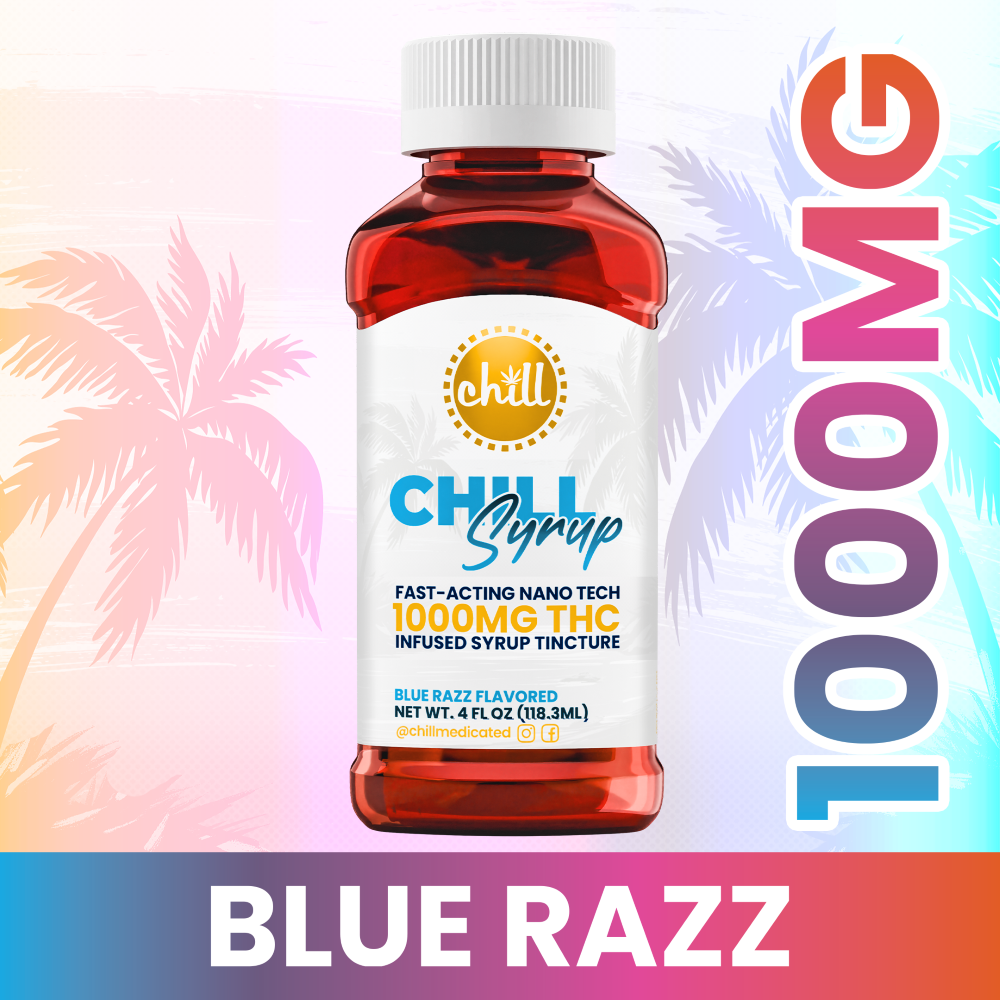 Blue Razz Chill Syrup | 1000mg | Chill Medicated