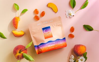 20:1 Peach Gummies | 20ct | Coast Cannabis Co.