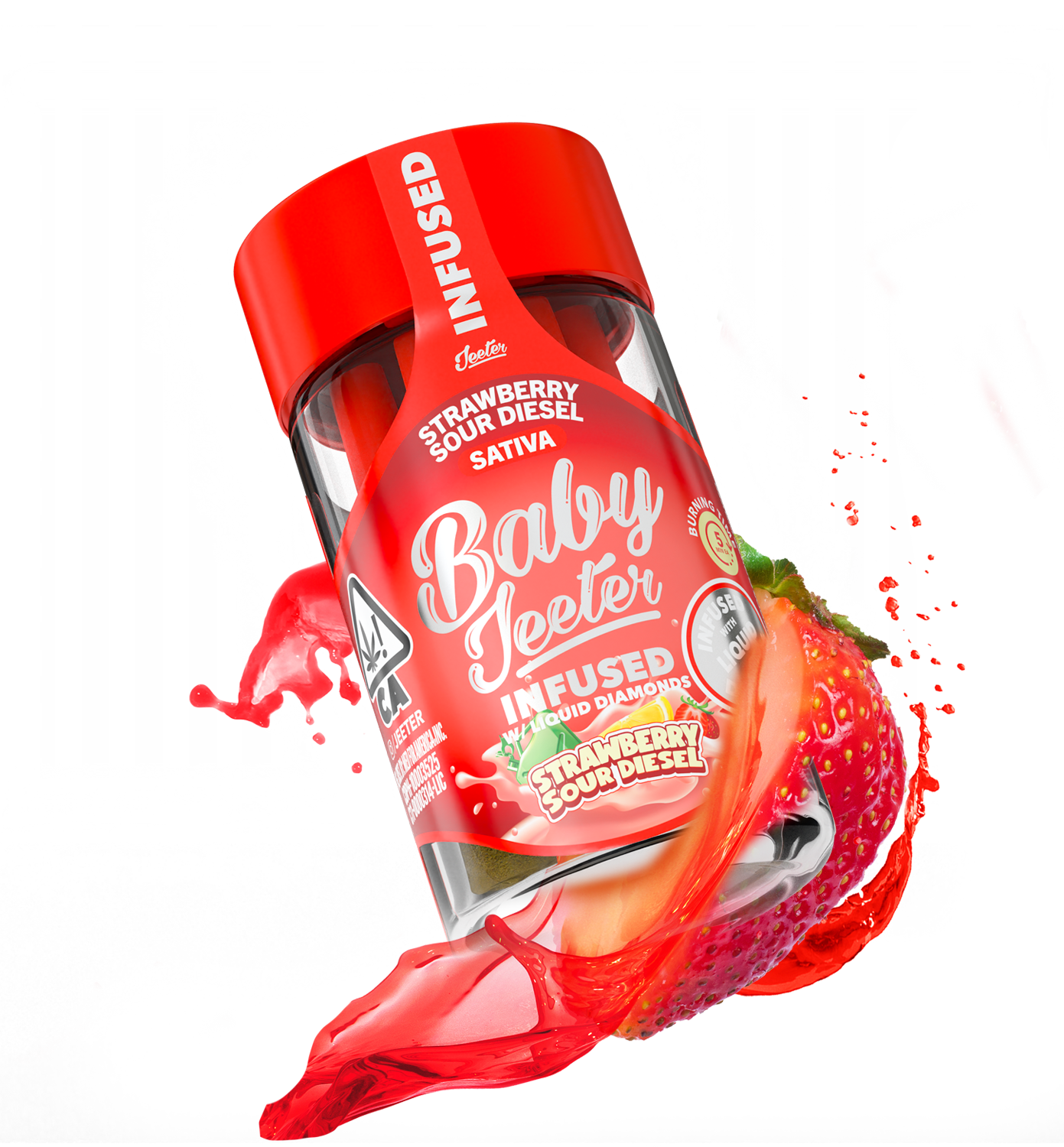 Strawberry Sour Diesel Infused Preroll 5pk | 2.5g | Jeeter