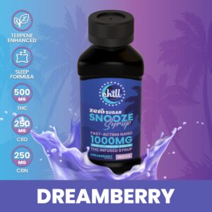 SNOOZE ZERO Sugar Dreamberry Syrup | 1000mg | Chill Medicated