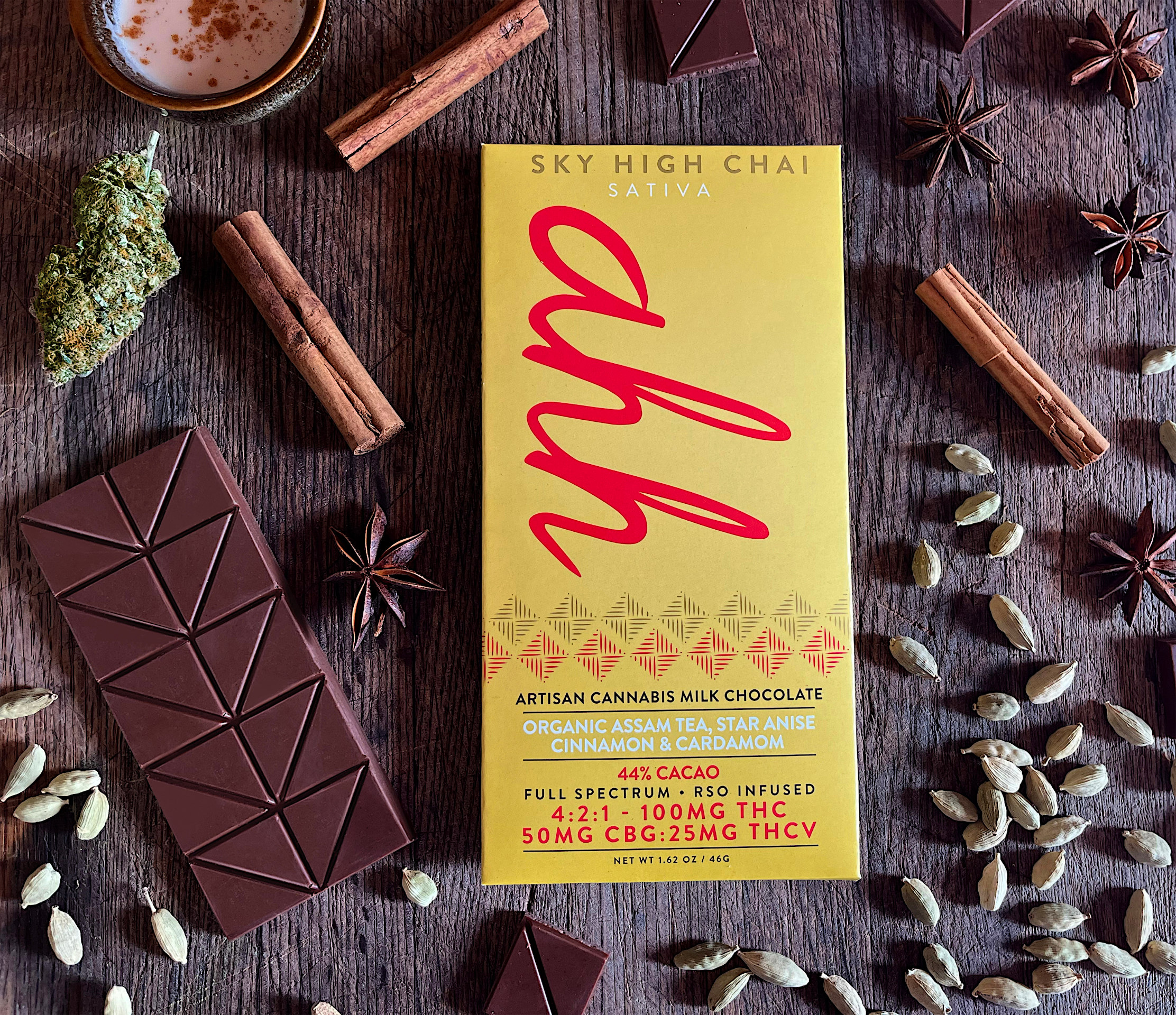 4:2:1 Sky High Chai Chocolate | 20ct | Ahh 1 4:2:1 Sky High Chai Chocolate | 20ct | Ahh