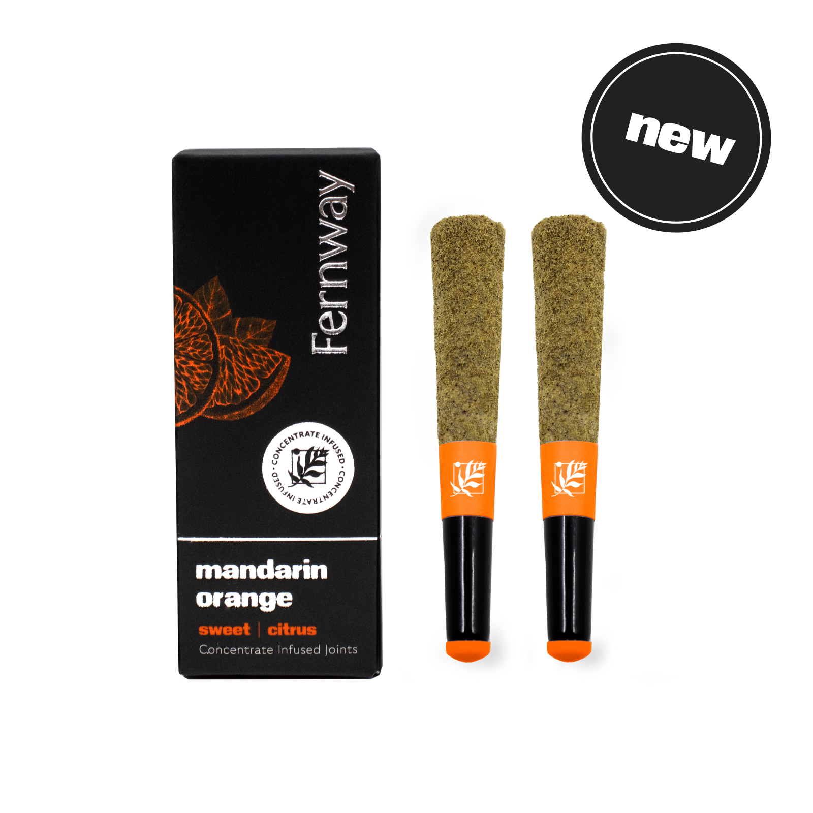 Mandarin Orange Diamond Infused Pre-Roll 2pk | 1g | Fernway 1 Mandarin Orange Diamond Infused Pre-Roll 2pk | 1g | Fernway