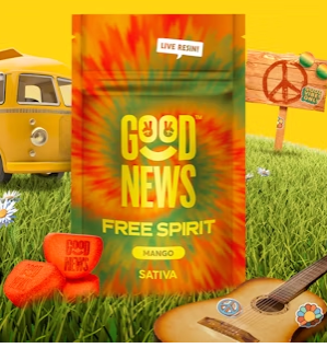 Free Spirit Mango Live Resin Gummies | 20ct | Good News