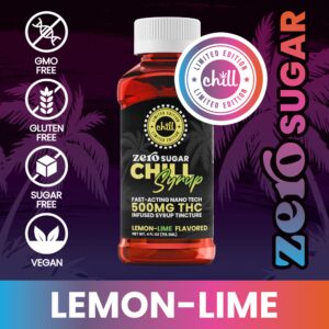 ZERO SUGAR Lemon -Lime Chill Syrup | 500mg | Chill Medicated