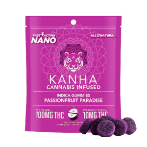 Cannabis Strain Library 30 Passionfruit Paradise Indica Nano Gummies | 10ct | Kanha