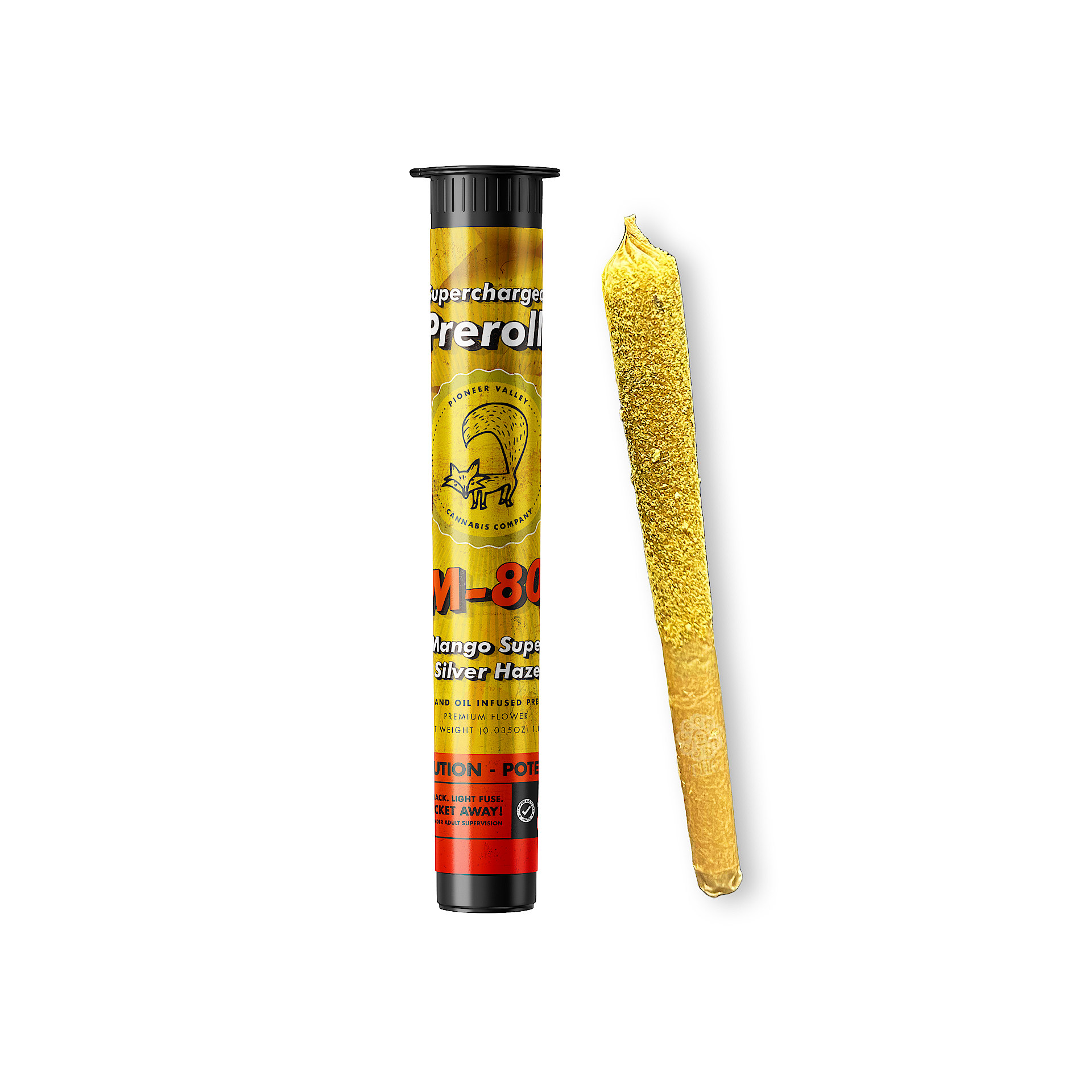 Mango Super Silver Haze Infused Preroll | 1g | M-80 1 Mango Super Silver Haze Infused Preroll | 1g | M-80