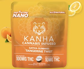 Sativa Tangerine Twist Nano Gummies | 10ct | Kanha
